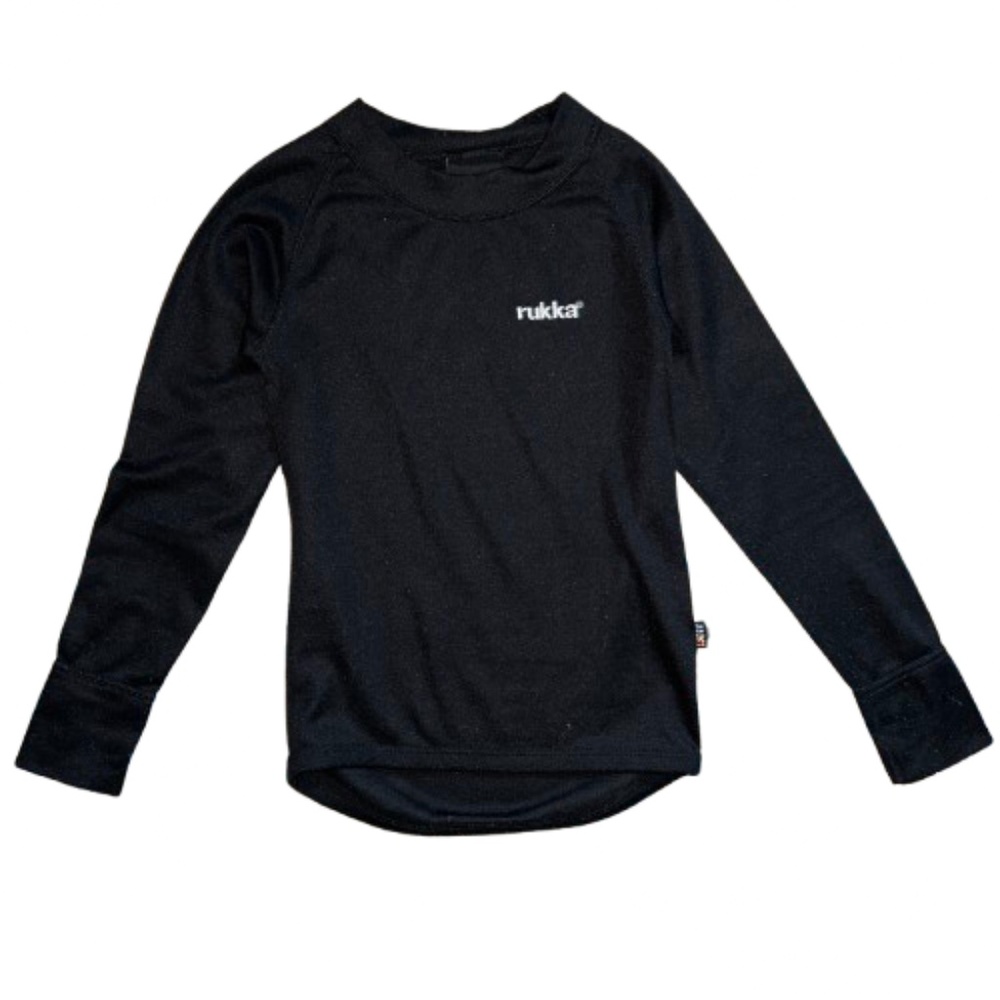 Rukka Black long sleeved thermal shirt kids 6 yrs old winter